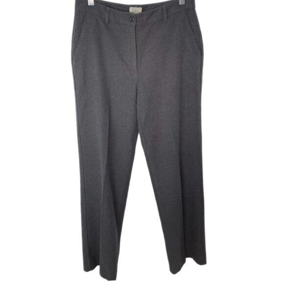 Vintage 90s L.L. Bean Gray Trousers Sz 10 T - Picture 1 of 4